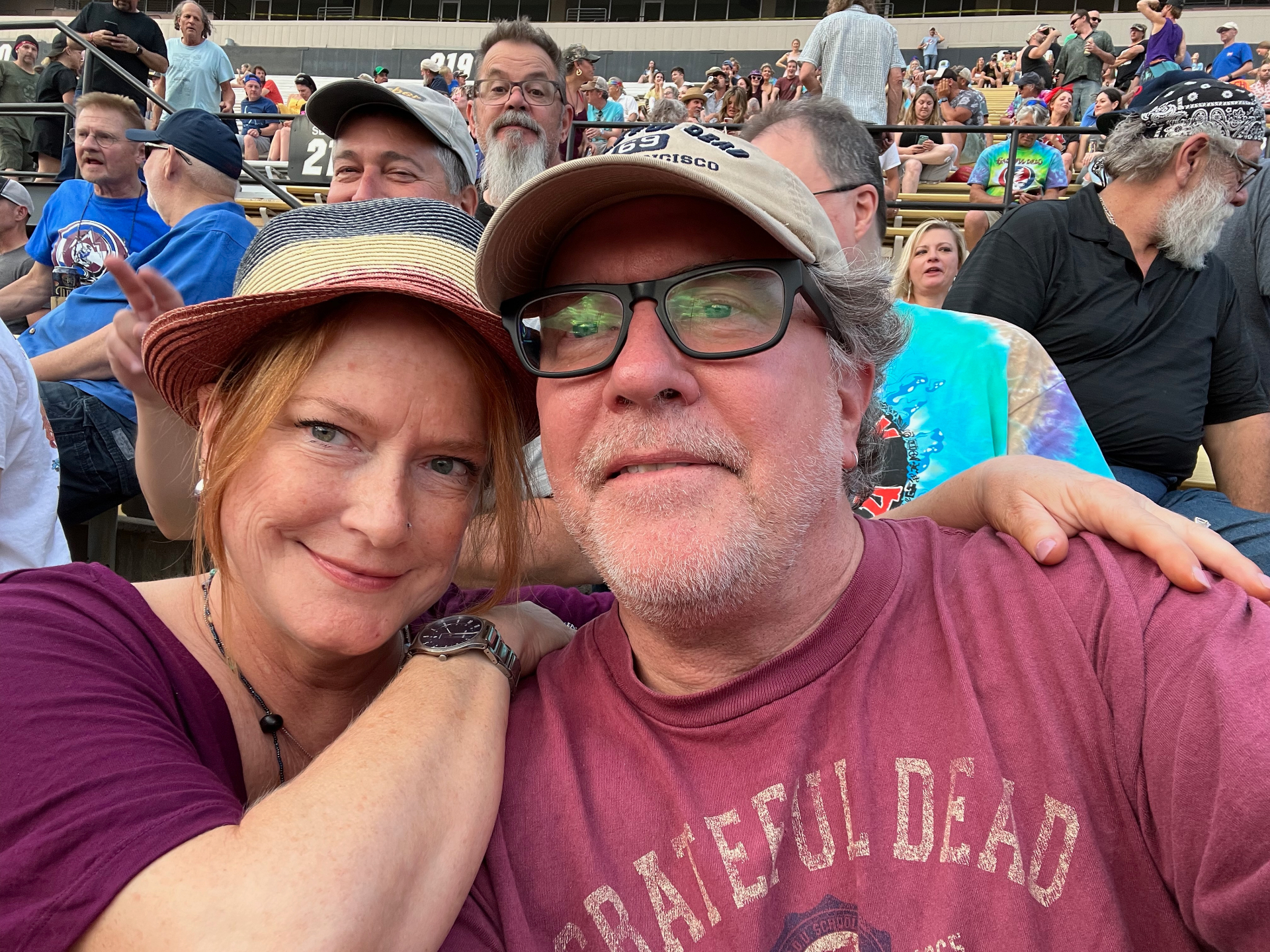 Grateful Dead show, together